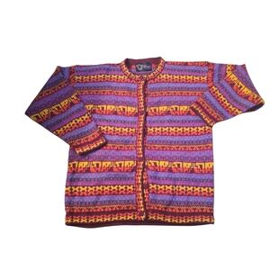 Colorful Patterned Women's Cardigan